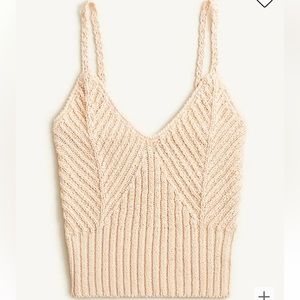 J Crew crop knit tank top